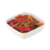 Zodiac White Ceramic Square Roaster 9"